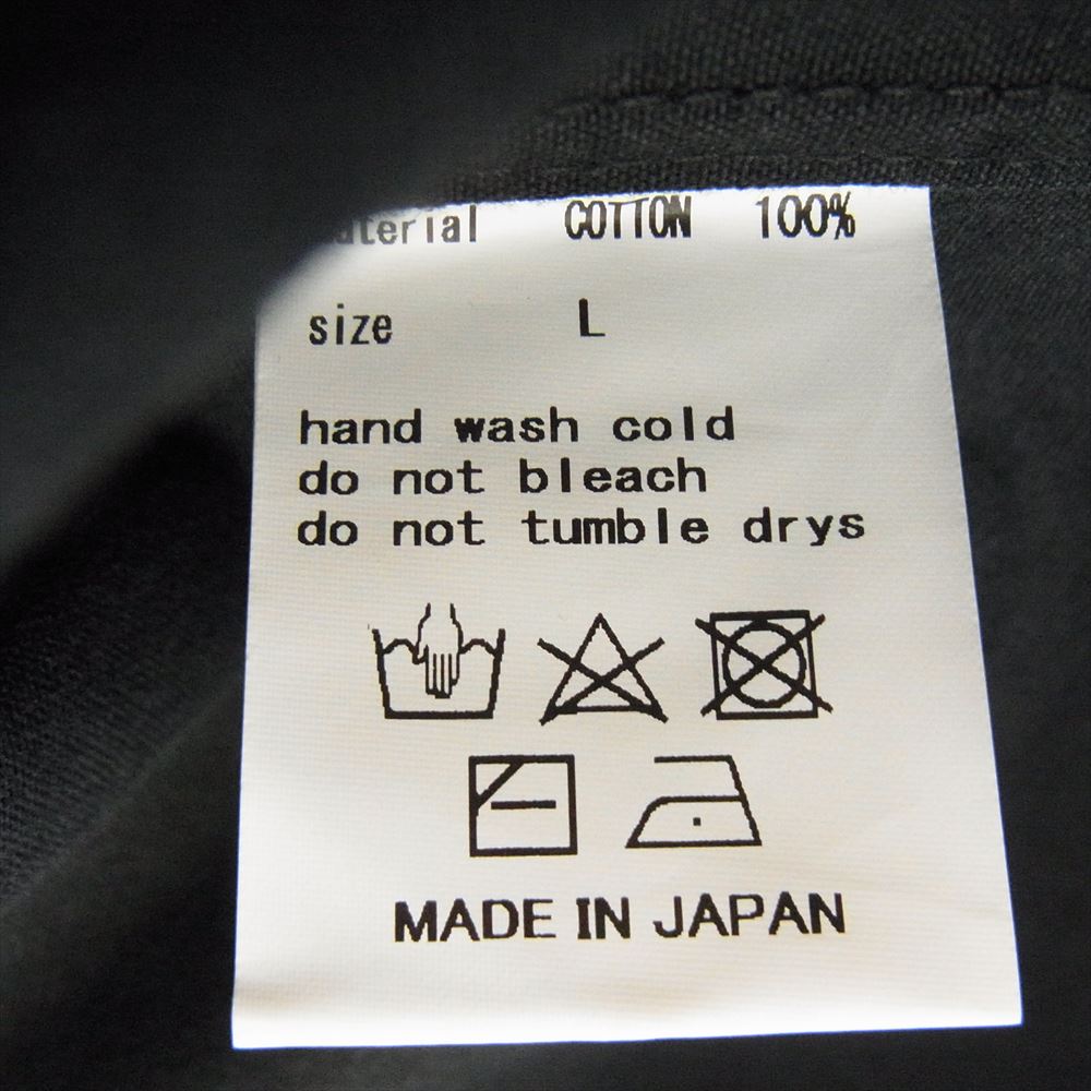 ヨーコサカモト 20AW WORK HALF ZIP PULLOVER ワーク ハーフジップ プルオーバー ジャケット シャツ ブラック系 L【中古】