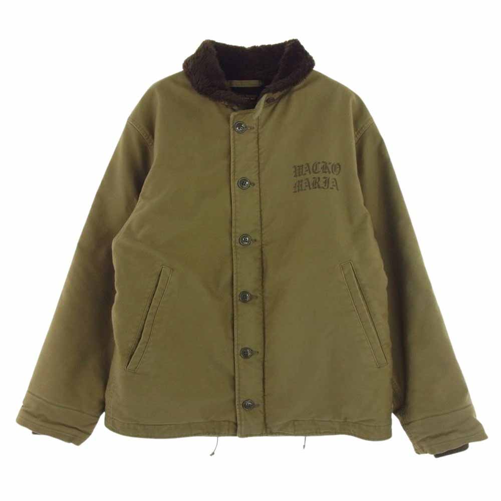 WACKO MARIA ワコマリア 22AW 22FW-WMO-ML19 N-1 DECK JACKET TYPE2 デッキジャケット オリーブグリーン系 L【中古】