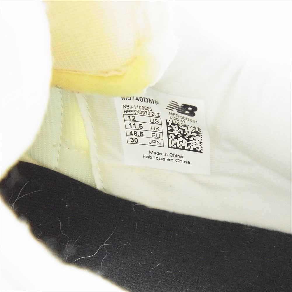 NEW BALANCE ニューバランス M5740DMP Protection Pack プロテクション パック ウェーブデザイン ローカット スニーカー ホワイト系 30cm【中古】