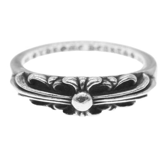 CHROME HEARTS クロムハーツ（原本無） BABY CLASSIC ベイビー クラシック フローラル クロス リング シルバー系 26号【中古】