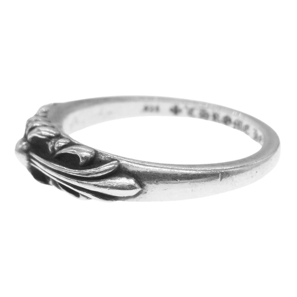 CHROME HEARTS クロムハーツ（原本無） BABY CLASSIC ベイビー クラシック フローラル クロス リング シルバー系 26号【中古】
