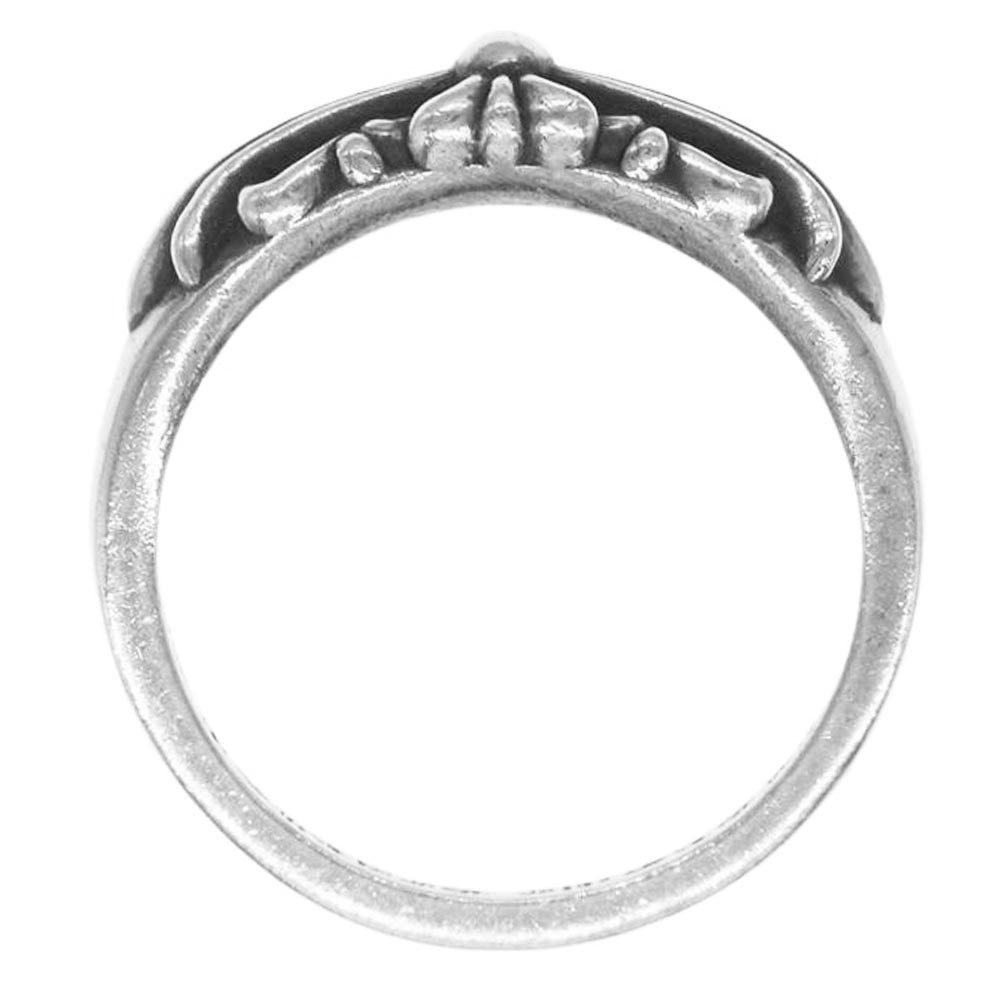 CHROME HEARTS クロムハーツ（原本無） BABY CLASSIC ベイビー クラシック フローラル クロス リング シルバー系 26号【中古】
