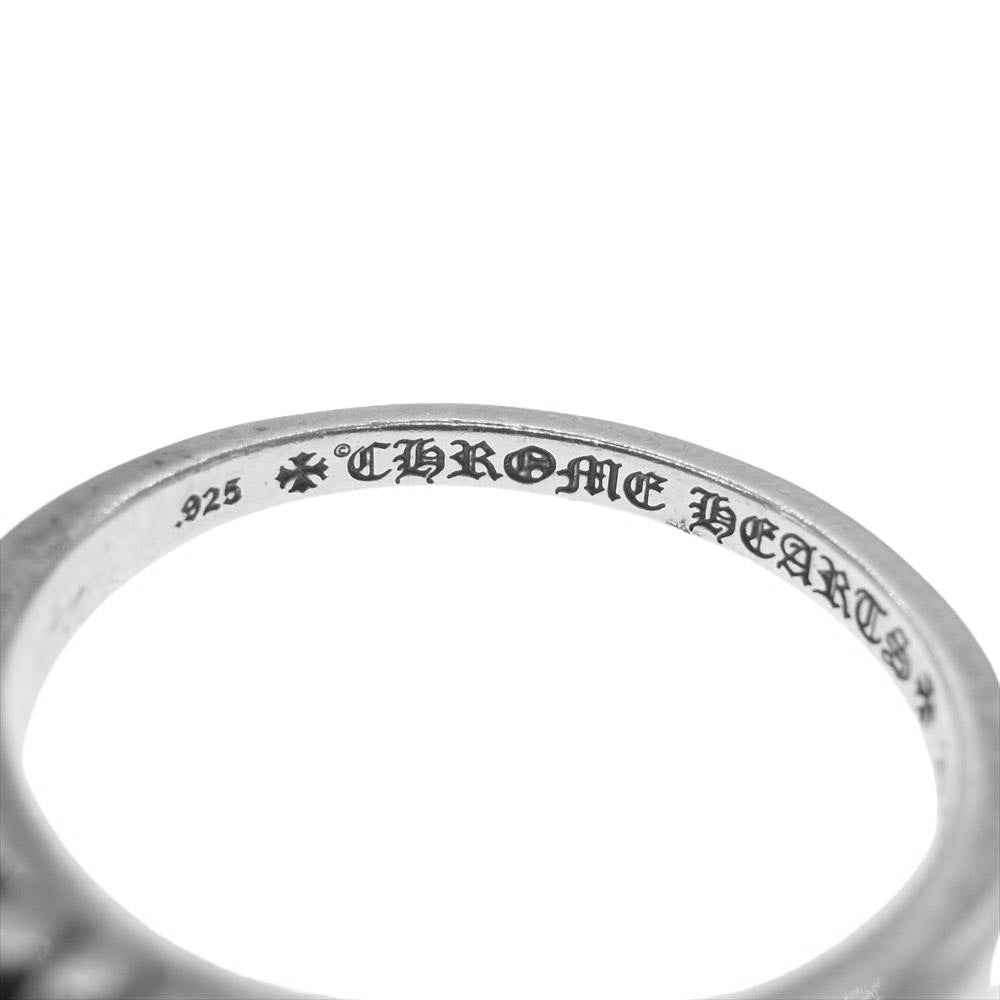 CHROME HEARTS クロムハーツ（原本無） BABY CLASSIC ベイビー クラシック フローラル クロス リング シルバー系 26号【中古】