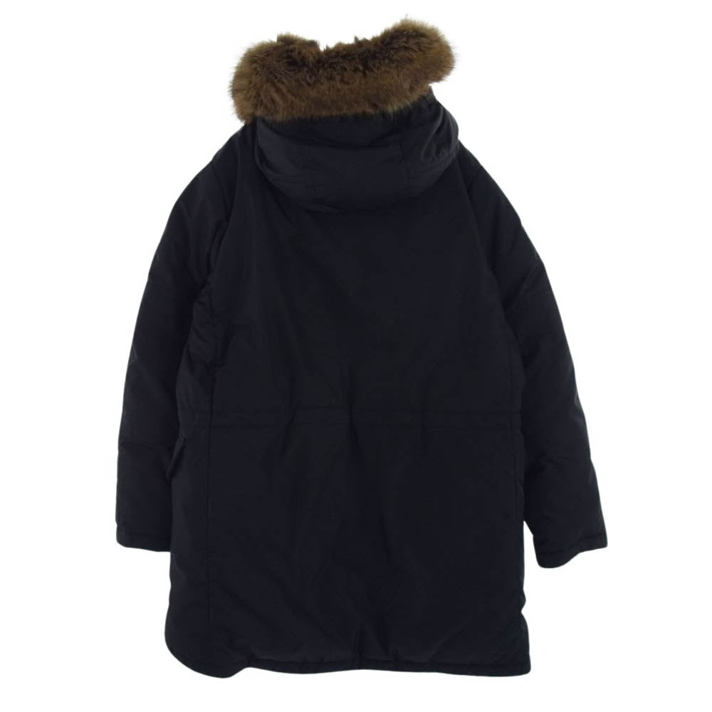 MONCLER モンクレール 21AW G20911C00023 68352 AJA GIUBBOTTO アジャ フーデット ダウン ジャケット コート ダウン コート ブラック系 2【中古】