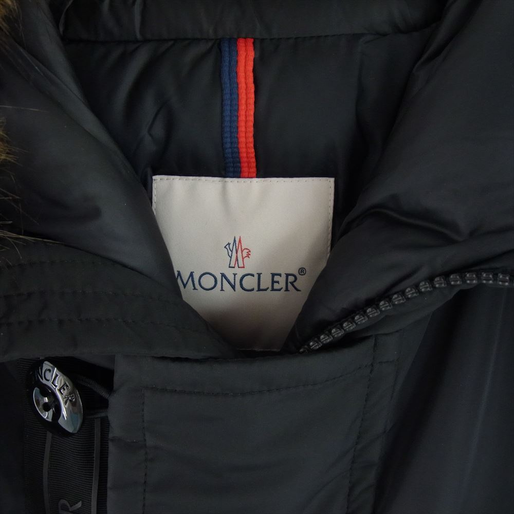 MONCLER モンクレール 21AW G20911C00023 68352 AJA GIUBBOTTO アジャ フーデット ダウン ジャケット コート ダウン コート ブラック系 2【中古】