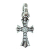 CHROME HEARTS クロムハーツ（原本有） CRS BBYFAT P/D PAVE ベイビーファットクロス パヴェ ダイヤ ペンダント トップ　 シルバー系【中古】