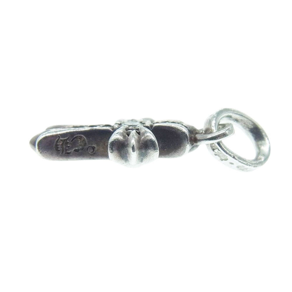 CHROME HEARTS クロムハーツ（原本有） CRS BBYFAT P/D PAVE ベイビーファットクロス パヴェ ダイヤ ペンダント トップ　 シルバー系【中古】