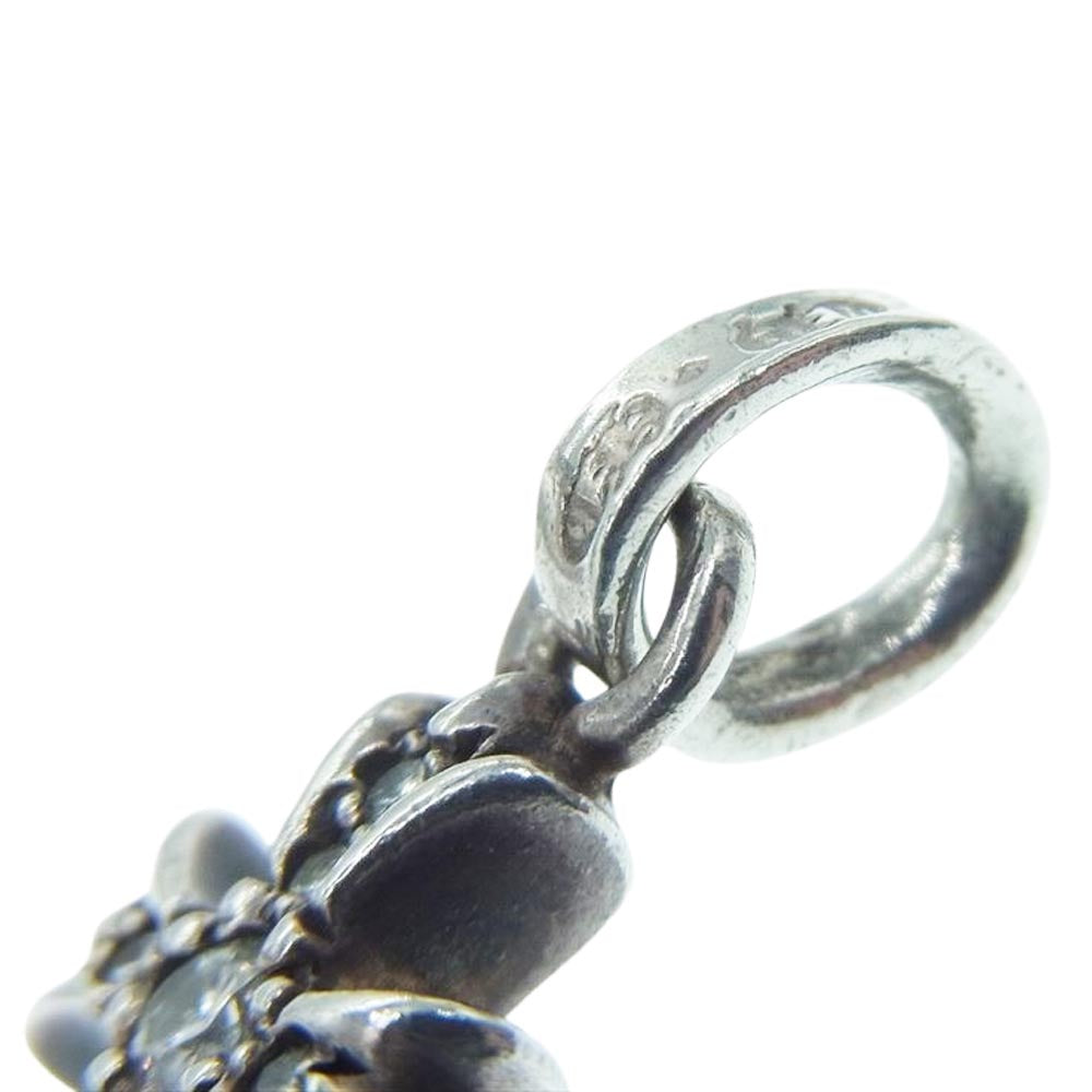 CHROME HEARTS クロムハーツ（原本有） CRS BBYFAT P/D PAVE ベイビーファットクロス パヴェ ダイヤ ペンダント トップ　 シルバー系【中古】