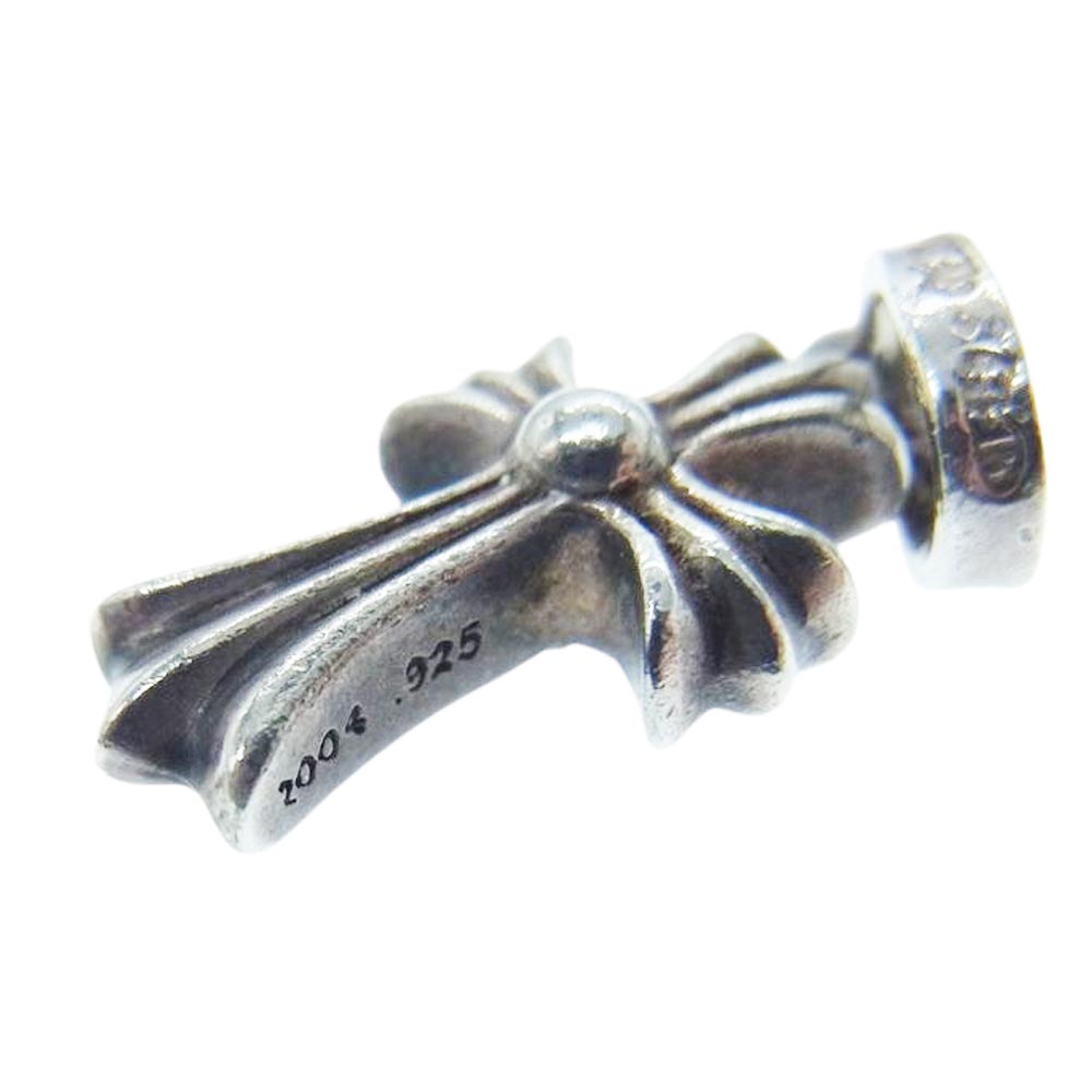CHROME HEARTS クロムハーツ（原本有） CRS BBYFAT P/D PAVE ベイビーファットクロス パヴェ ダイヤ ペンダント トップ　 シルバー系【中古】