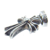 CHROME HEARTS クロムハーツ（原本有） CRS BBYFAT P/D PAVE ベイビーファットクロス パヴェ ダイヤ ペンダント トップ　 シルバー系【中古】