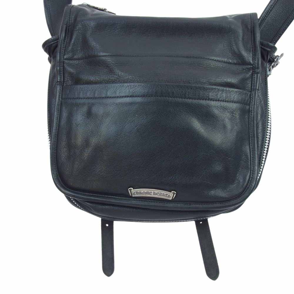 CHROME HEARTS クロムハーツ（原本有） SOFT SHOLDER TINY ソフト ショルダー バッグ レザー ダガージップ ブラック系【中古】