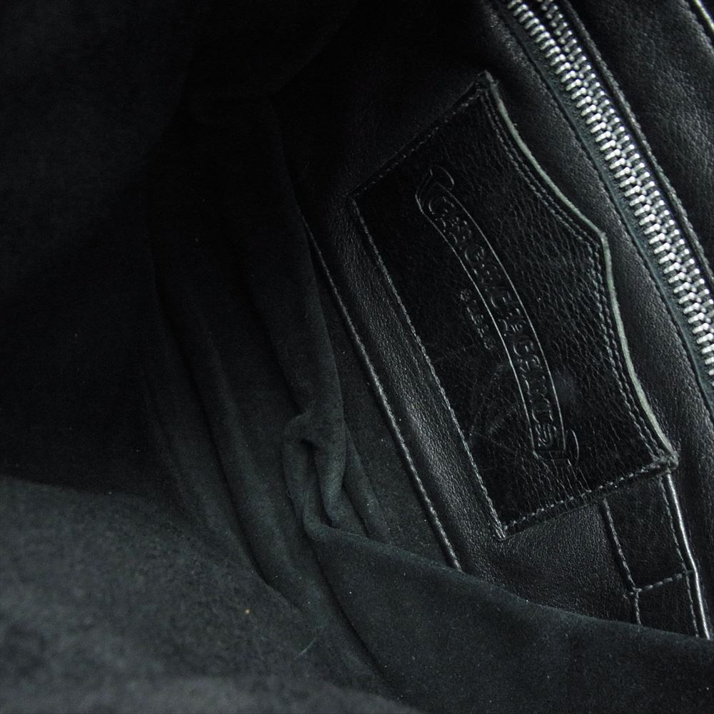 CHROME HEARTS クロムハーツ（原本有） SOFT SHOLDER TINY ソフト ショルダー バッグ レザー ダガージップ ブラック系【中古】