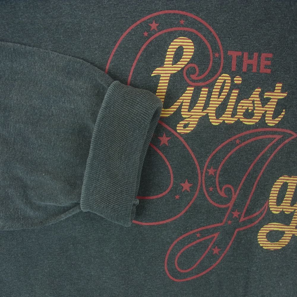 The Stylist Japan ザスタイリストジャパン TSJC-31008 LONG SLEEVE T SHIRT ロング スリーブ アーム ロゴ 長袖 Tシャツ グレー系 L【中古】