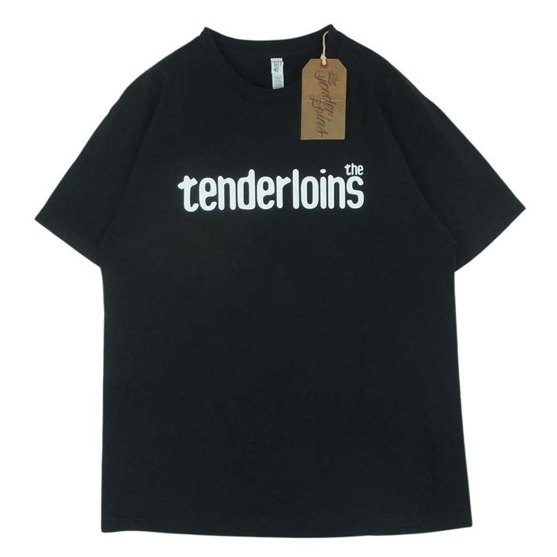 TENDERLOIN テンダーロイン TEE S.S ロゴ 半袖 Tシャツ カットソー コットン 日本製 ブラック系 L【中古】