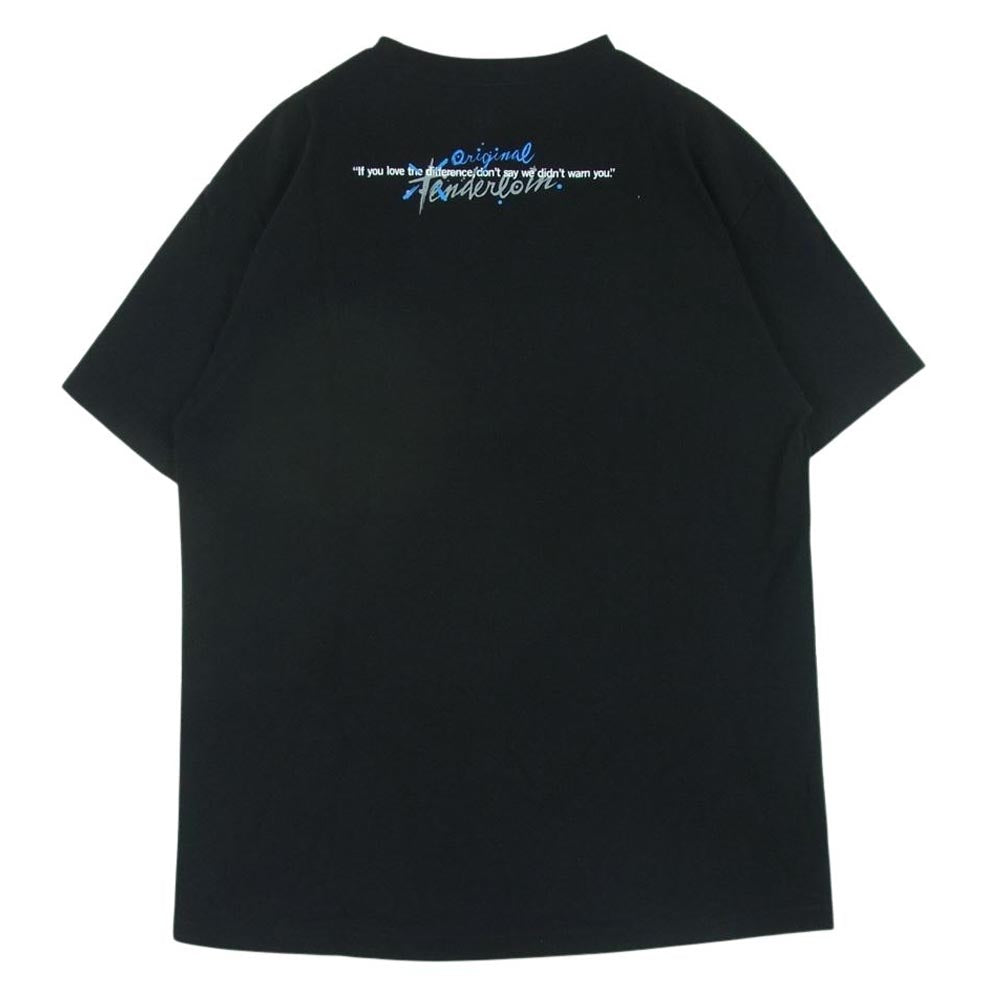 TENDERLOIN テンダーロイン TEE S.S ロゴ 半袖 Tシャツ カットソー コットン 日本製 ブラック系 L【中古】