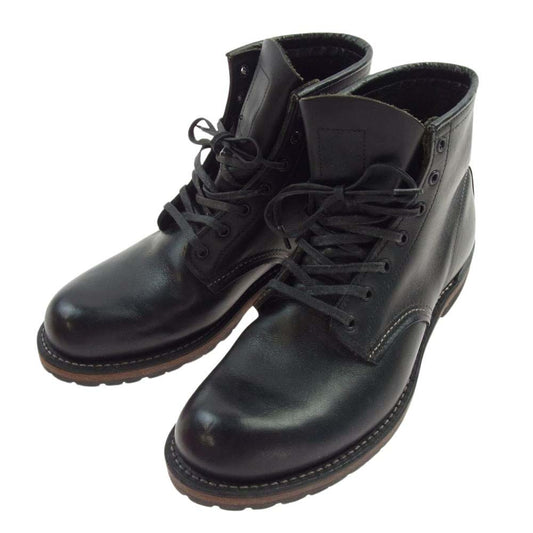 RED WING レッドウィング 9014 USA製 BECKMAN ROUND BOOTS ベックマン ラウンド レザー ブーツ ブラック系 26.5cm【中古】