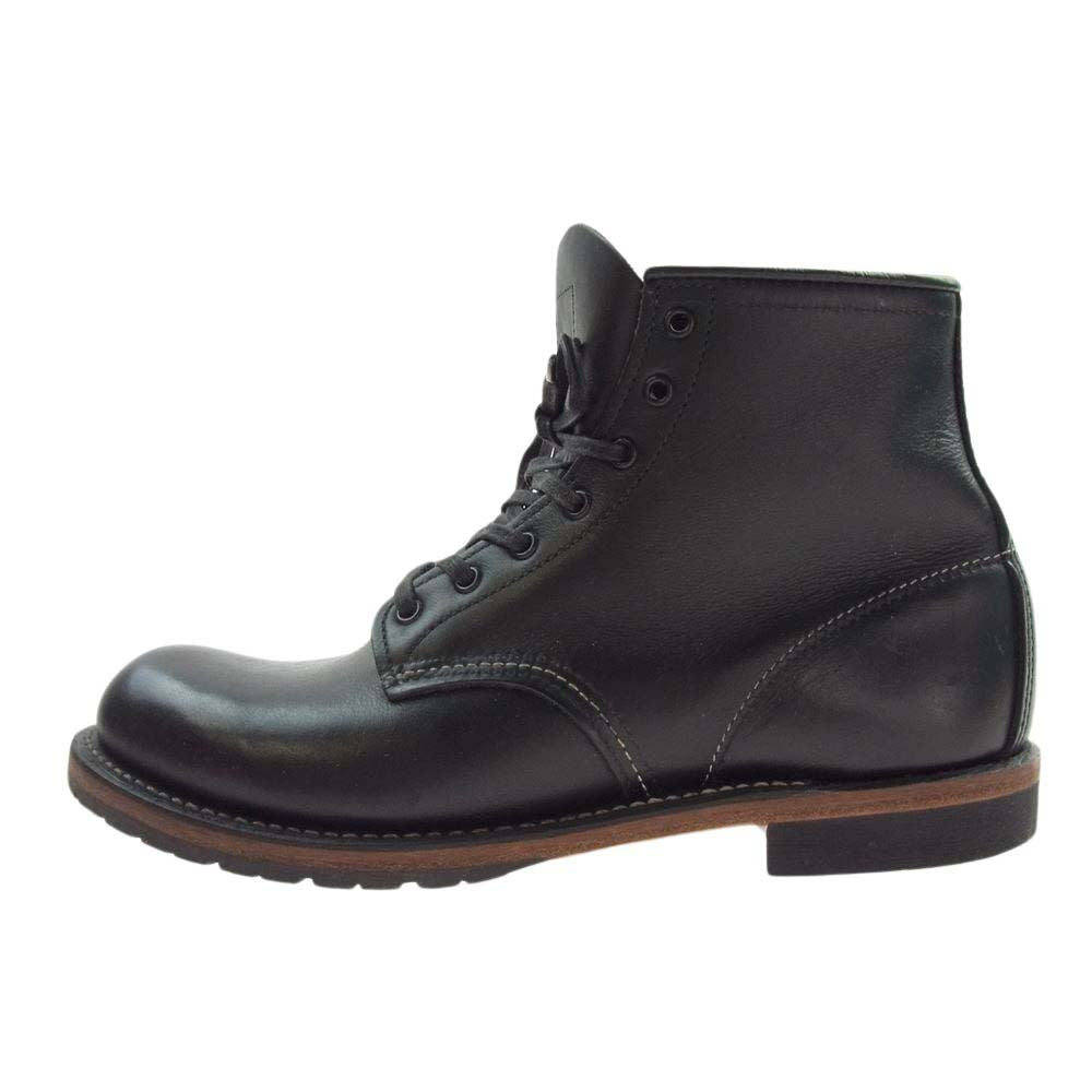RED WING レッドウィング 9014 USA製 BECKMAN ROUND BOOTS ベックマン ラウンド レザー ブーツ ブラック系 26.5cm【中古】