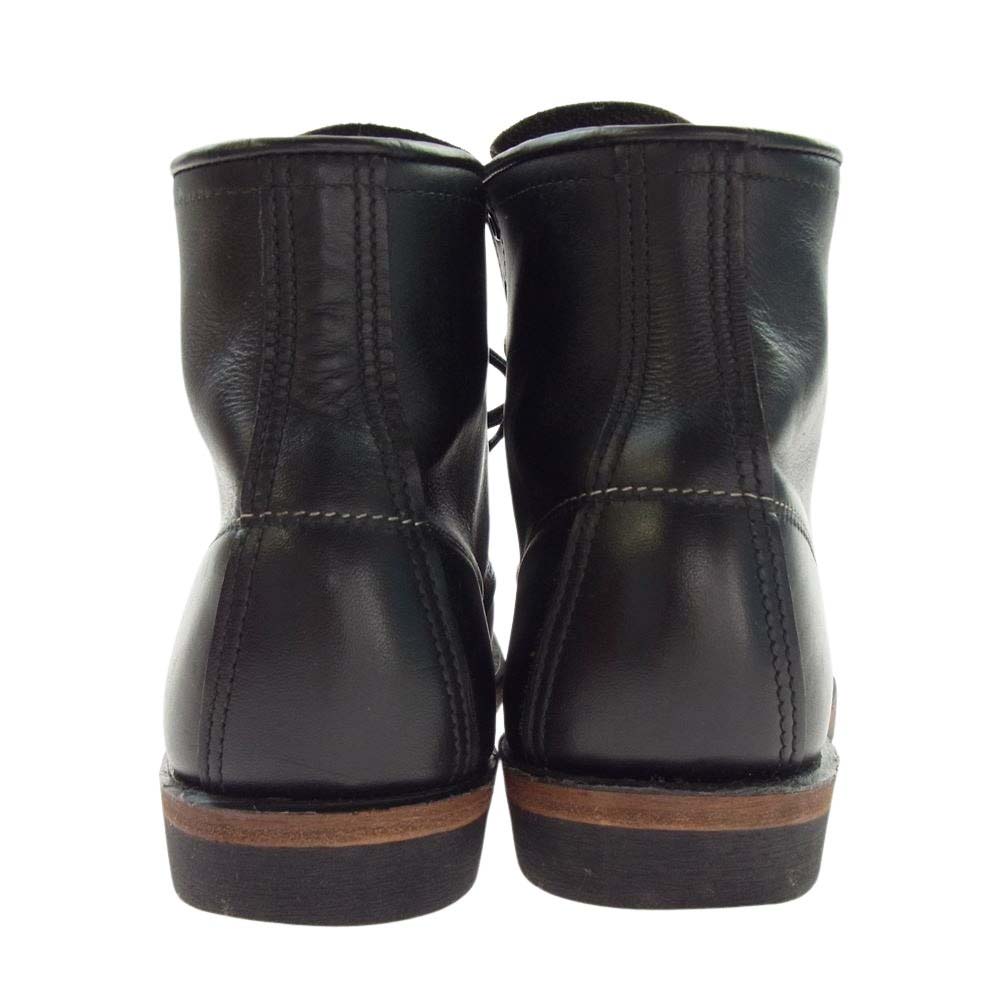 RED WING レッドウィング 9014 USA製 BECKMAN ROUND BOOTS ベックマン ラウンド レザー ブーツ ブラック系 26.5cm【中古】