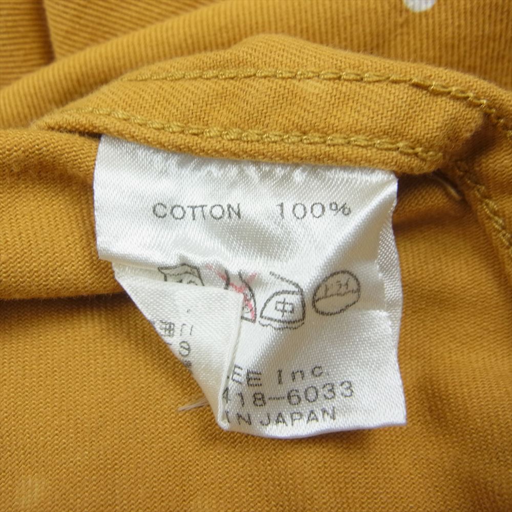 CALEE キャリー ドット 総柄 長袖 シャツ イエロー系 L【中古】