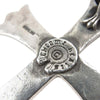 CHROME HEARTS クロムハーツ（原本無） CH CRS LG BC ラージクロス レザーブレード ボロチップ ネックレス ブラック系【中古】