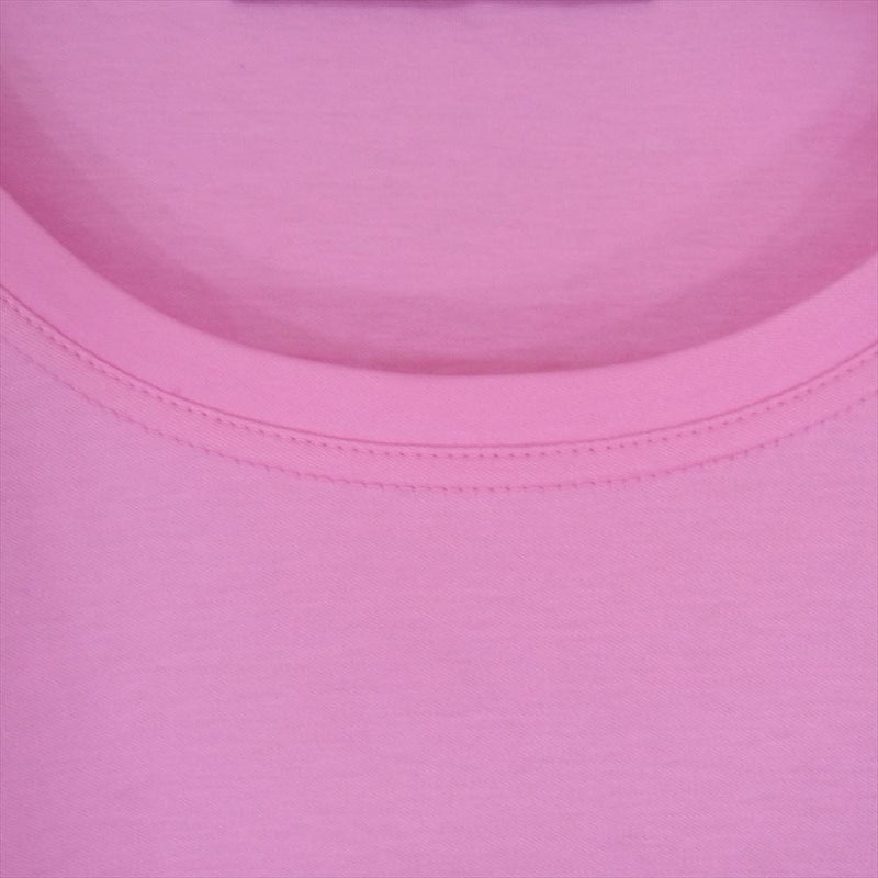 レオナールファッションパリス ワンポイント ロゴ 半袖 Tシャツ カットソー ピンク系 LL【中古】