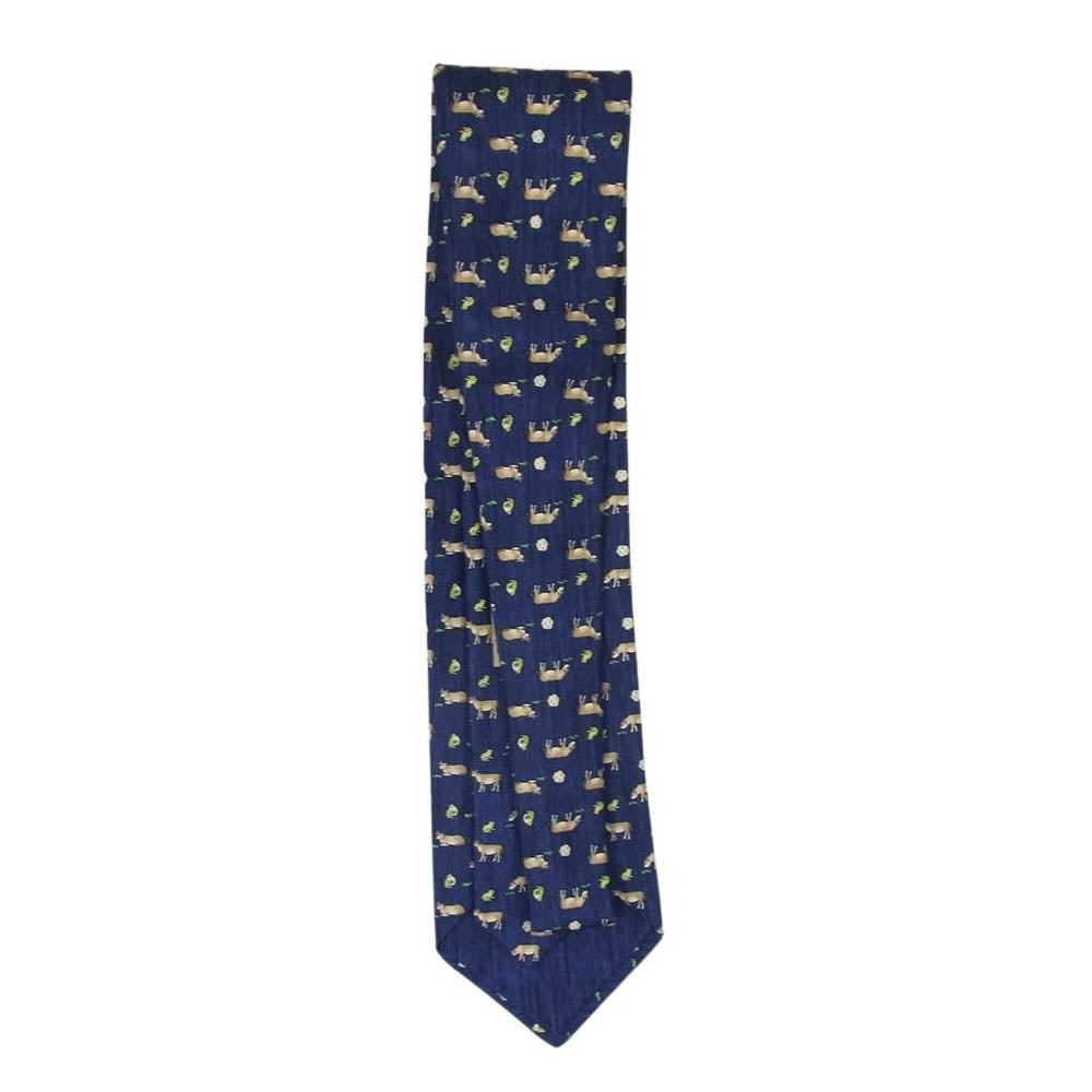 【美品】HERMES シルクネクタイ アフリカン 鳥 幾何学 総柄 トライバル調 美品】HERMES シルクネクタイ アフリカン 鳥 幾何学 総柄