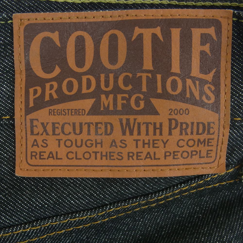 COOTIE クーティー 5 Pocket Rigid Denim Indigo ボタンフライ ストレート リジッド デニム パンツ インディゴブルー系 S【中古】