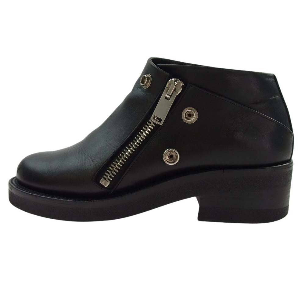 foot the coacher フットザコーチャー FTC1934010 RIDERS BOOTS サイドジップ レザー ライダース ブーツ ブラック系 8【中古】