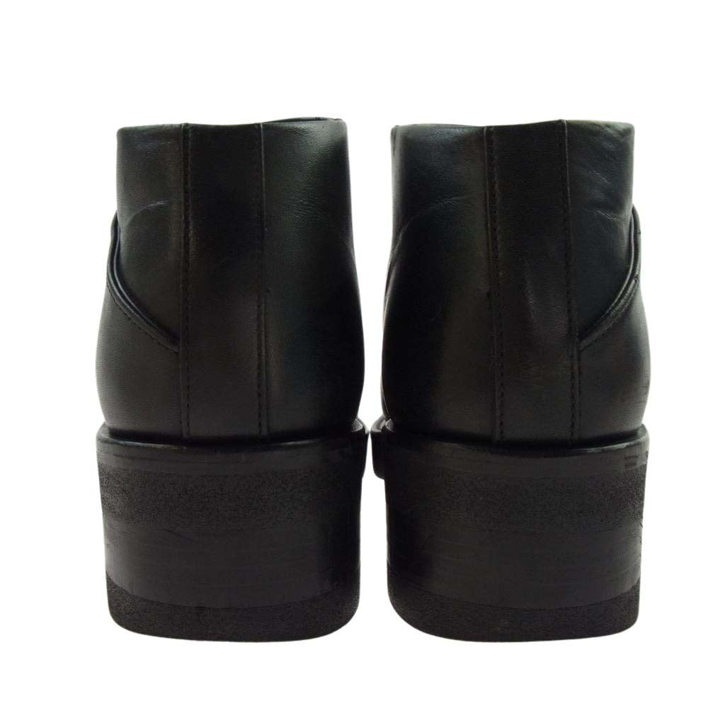 foot the coacher フットザコーチャー FTC1934010 RIDERS BOOTS サイドジップ レザー ライダース ブーツ ブラック系 8【中古】