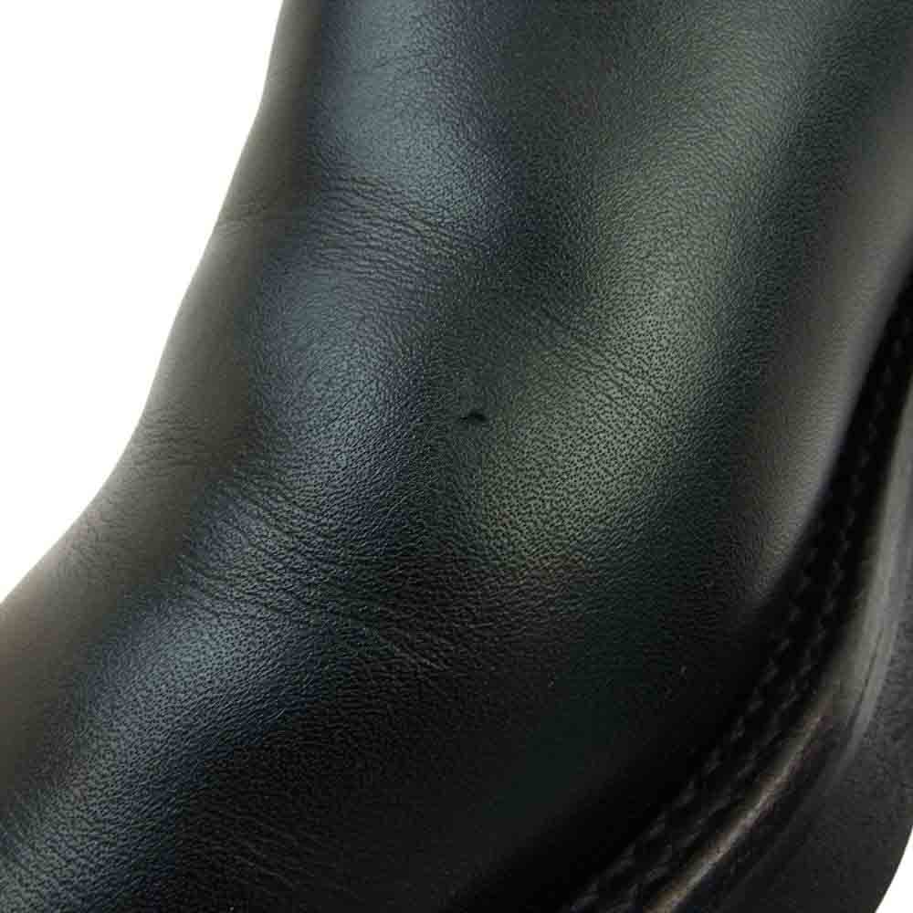 foot the coacher フットザコーチャー FTC1934010 RIDERS BOOTS サイドジップ レザー ライダース ブーツ ブラック系 8【中古】