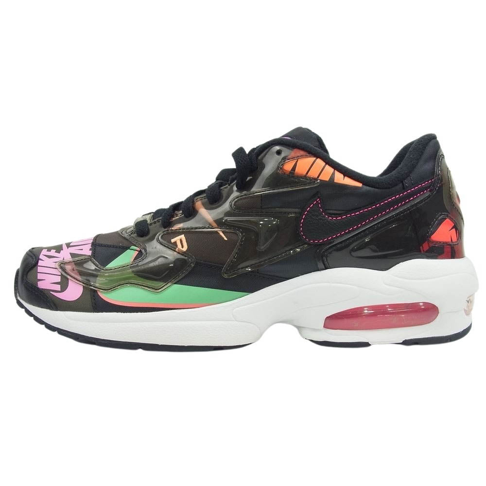 NIKE ナイキ CI5590-001 × ATMOS AIR MAX 2 LIGHT BLACK アトモス エアマックス 2ライト ブラック スニーカー ブラック系 27cm【新古品】【未使用】【中古】