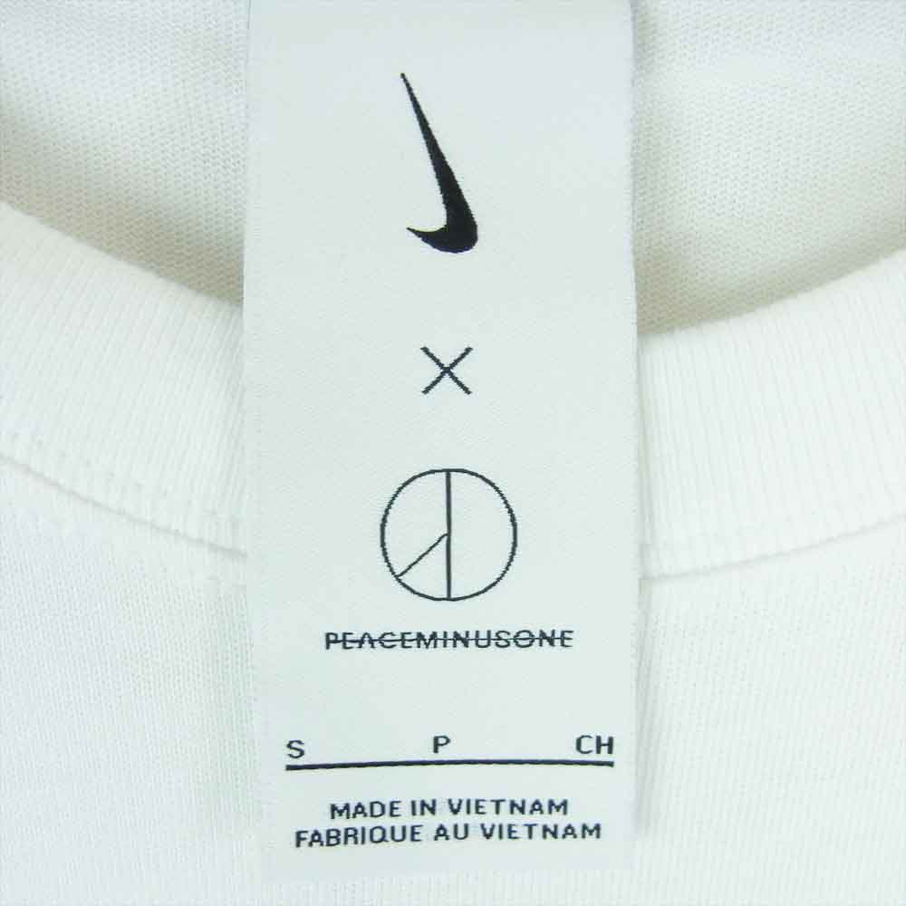 NIKE ナイキ DR0097-100 PEACEMINUSONE PMO L/S Tee ピースマイナスワン ピーエムオー 長袖Tシャツ カットソー ホワイト系 S【新古品】【未使用】【中古】