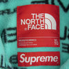Supreme シュプリーム 21AW NA52101I × THE NORTH FACE ノースフェイス Steep Tech Fleece Jacket スティープ テックフリース ジャケット 総柄 総ロゴ ライトブルー系 XL【中古】