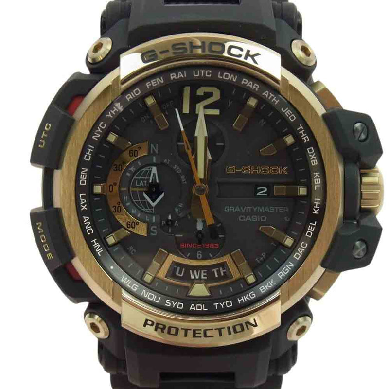 CASIO G-SHOCK カシオ ジーショック GPW-2000TFB-1AJR 35周年記念モデル MASTER OF G - AIR グラビティマスター GPS ハイブリッドソーラー 電波時計 Bluetooth搭載 リストウォッチ 腕時計 ブラック系【極上美品】【中古】