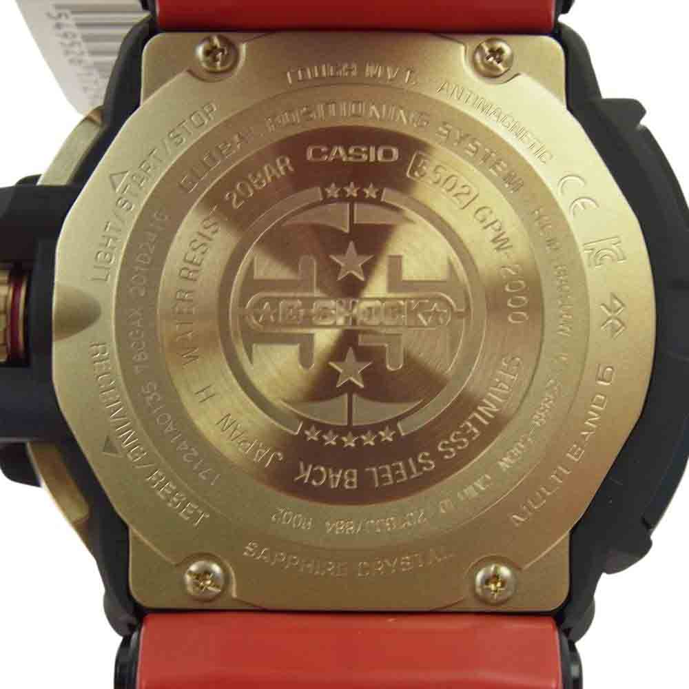 CASIO G-SHOCK カシオ ジーショック GPW-2000TFB-1AJR 35周年記念モデル MASTER OF G - AIR グラビティマスター GPS ハイブリッドソーラー 電波時計 Bluetooth搭載 リストウォッチ 腕時計 ブラック系【極上美品】【中古】