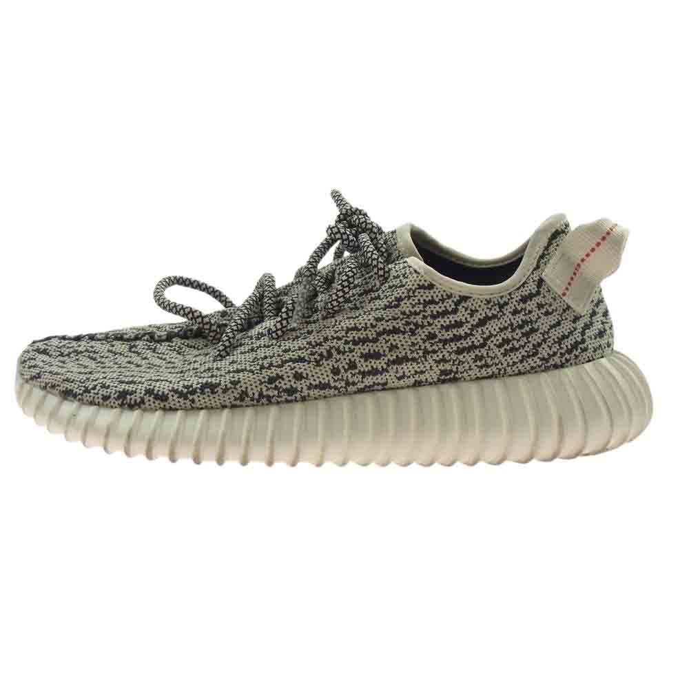 YEEZY BOOST イージーブースト AQ4832 イージーブースト 350 スニーカー ホワイト ブラック系 ベージュ系 25cm【中古】