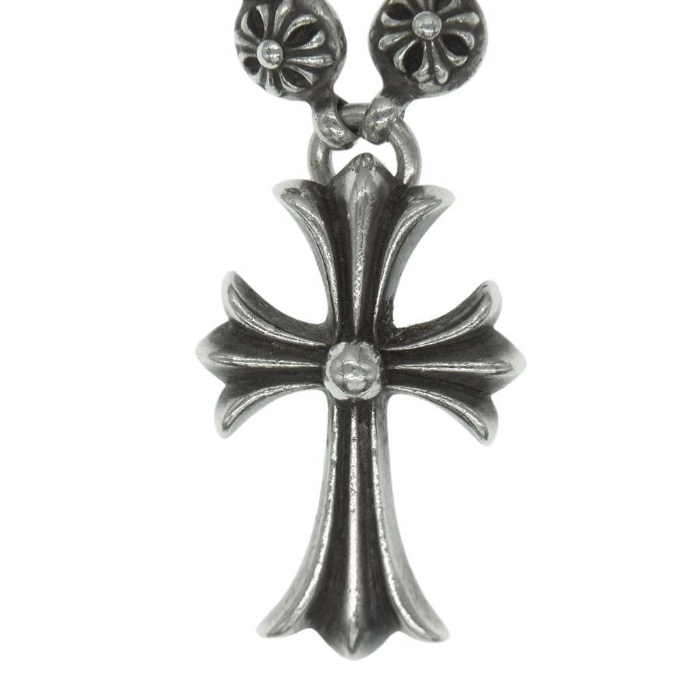 CHROME HEARTS クロムハーツ（原本無） #1 CRSBL CHN SML CH CRS クロスボールチェーン スモールCHクロス ネックレス シルバー系【中古】