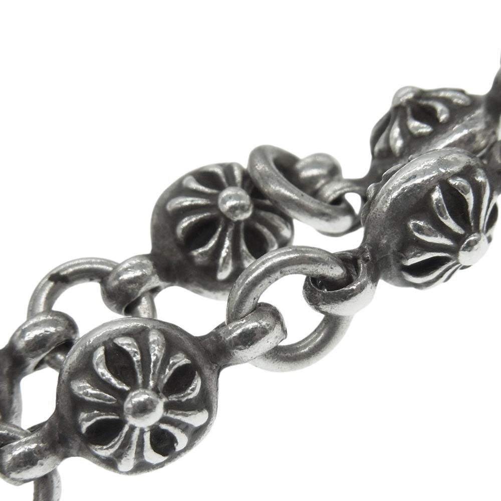 CHROME HEARTS クロムハーツ（原本無） #1 CRSBL CHN SML CH CRS クロスボールチェーン スモールCHクロス ネックレス シルバー系【中古】