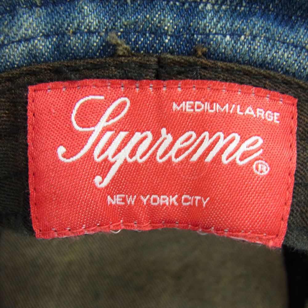 Supreme シュプリーム 24SS Chino Twill Crusher Hat チノ ツイル クラッシャー ハット インディゴブルー系 M/L【美品】【中古】
