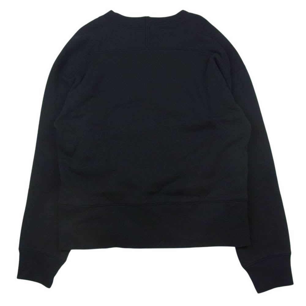 ACNE STUDIOS アクネストゥディオズ 17SS FILE PSS17 クルーネック 切替 スウェット トレーナー ブラック系 M【中古】