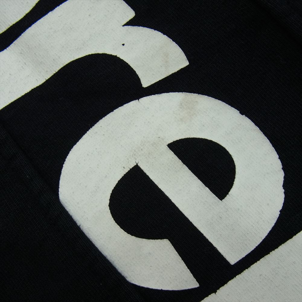Supreme シュプリーム 18SS Sideline Hooded Sweatshirt サイドライン ロゴ スウェット パーカー ブラック系 L【中古】