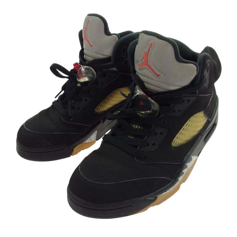 NIKE ナイキ 845035-003 Air Jordan 5 Retro OG エアジョーダン5 レトロ OG ハイカット スニーカー ブラック系 25cm【中古】