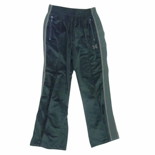Needles ニードルス Narrow Track Pants Velour ベロア ナロー トラック パンツ グリーン系 S【中古】