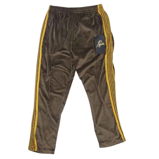 Needles ニードルス EJ202 Narrow Track Pants Velour ベロア ナロー トラック パンツ ブラウン系 S【中古】