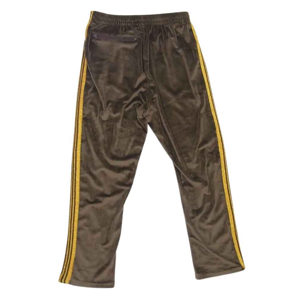 Needles ニードルス EJ202 Narrow Track Pants Velour ベロア ナロー トラック パンツ ブラウン系 S【中古】