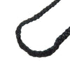 CHROME HEARTS クロムハーツ（原本無） LEATHER BRAID スクロール レザー ブレード ネックレス ブラック系【中古】