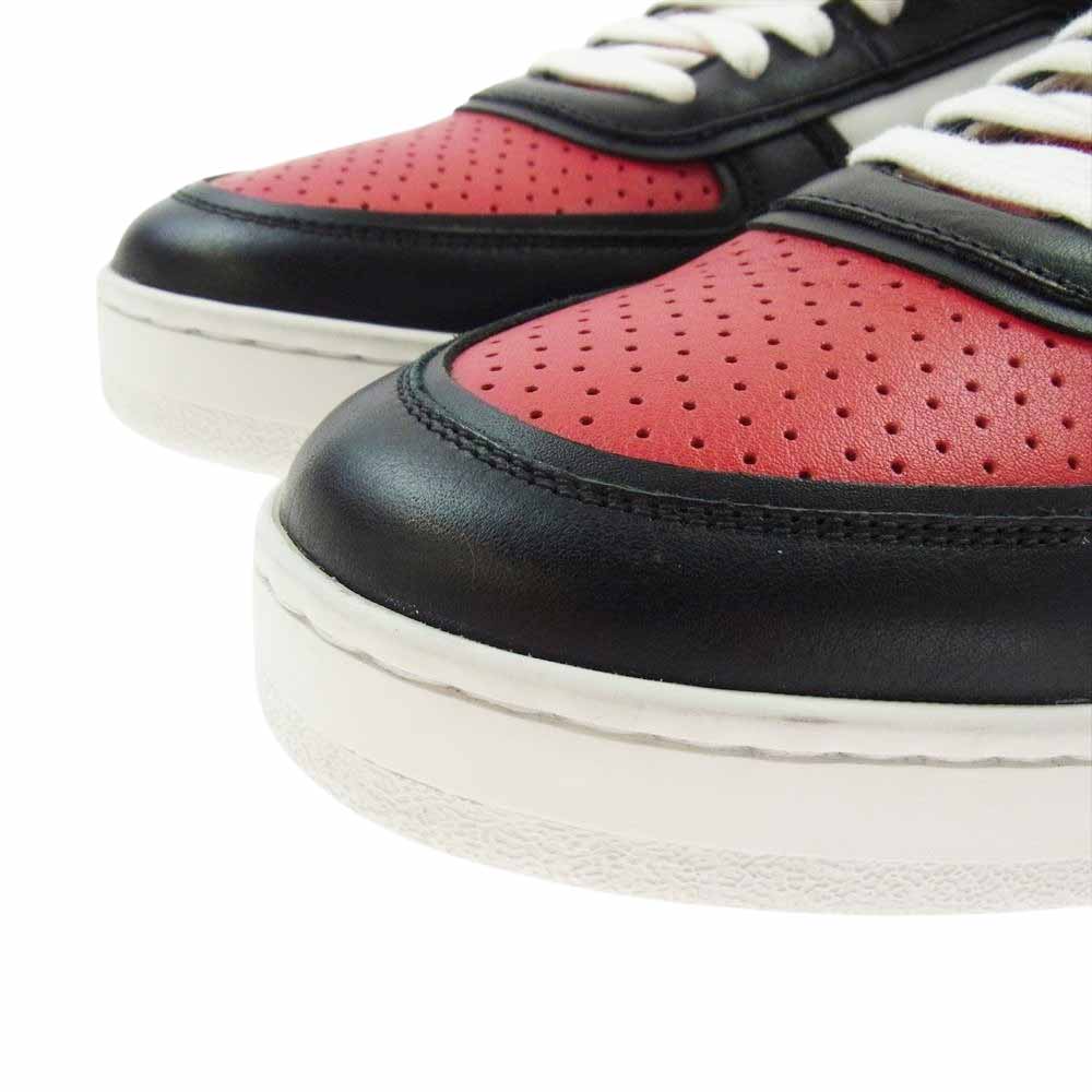 CELINE セリーヌ 22SS TRAINER CT-01 HIGH TOP トレーナー ハイ トップ ハイカット スニーカー ブラック系 レッド系 ホワイト系 40【新古品】【未使用】【中古】