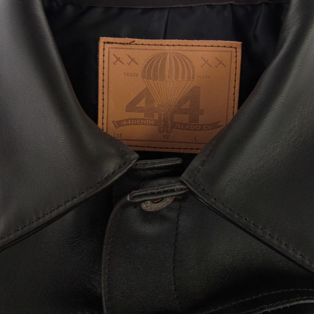 JELADO ジェラード JP94409 44Leather Jacket Horse hide Semi-aniline Finish ホースハイド レザー ジャケット ブラック系 L【新古品】【未使用】【中古】