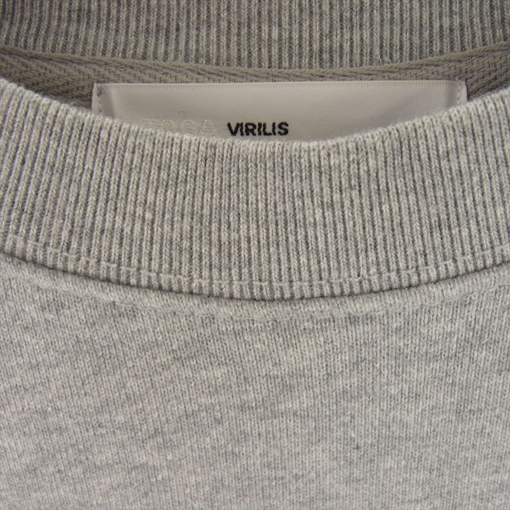 TOGA トーガ TV21-JL334 VIRILIS カットワーク ダメージ スウェット グレー系 46【美品】【中古】