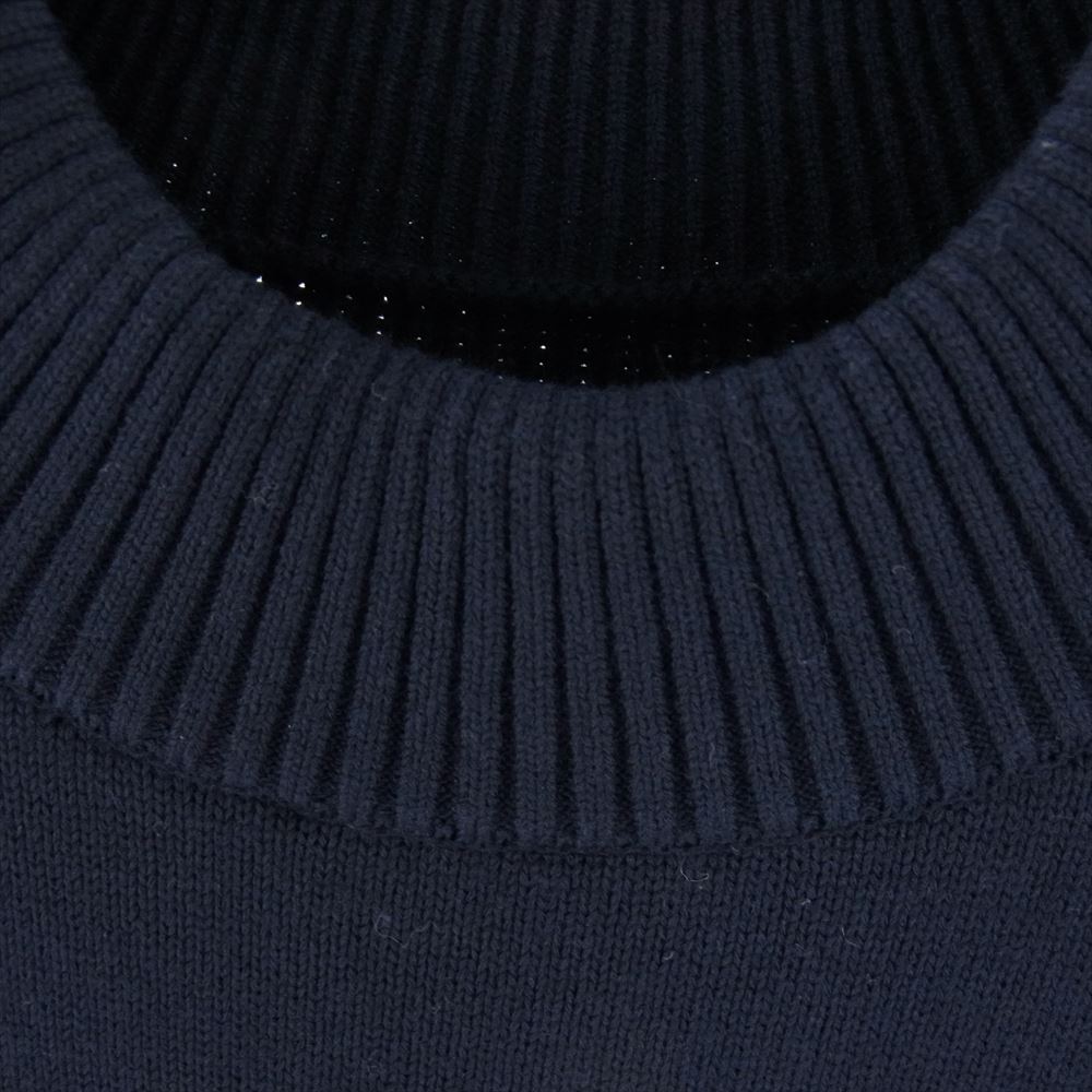 Sacai サカイ 20-02225M スパンコールドッキング ニット セーター ネイビー系 1【中古】